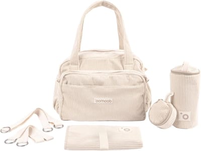 Luiertas - Babytas - Babybenodigdheden Meenemen - Inclusief 8 Accessoires - 24L Inhoud - Beige