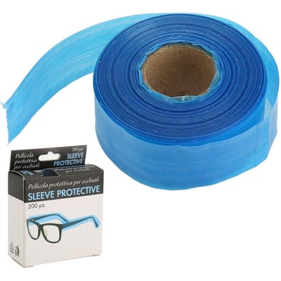 Couvre-lunettes pour couleur de cheveux, Protection de lunettes en plastique, couvre-lunettes jetables multifonctions blue