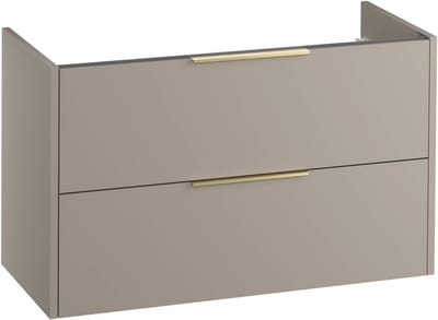 Saqu Lima wastafelonderkast excl. greep 100x45x60cm mat greige