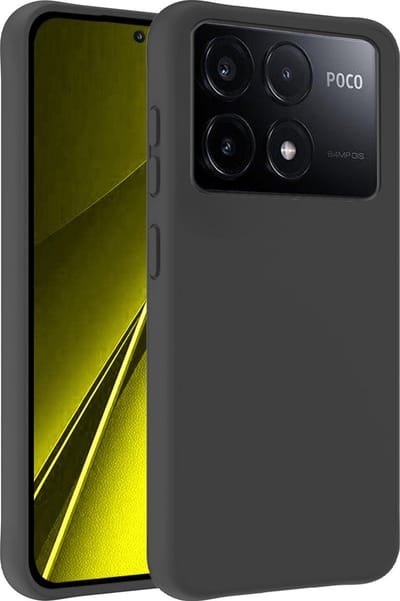 Hoesje - Geschikt voor Xiaomi Poco X6 Pro 5G - Sterk & Shockproof - Hoes Cover - Siliconen Case - Telefoonhoesjes - Zwart