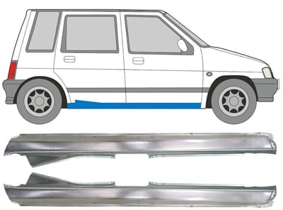 Reparatie dorpel voor Daewoo Tico 1991-2000 / Links + Rechts / Set