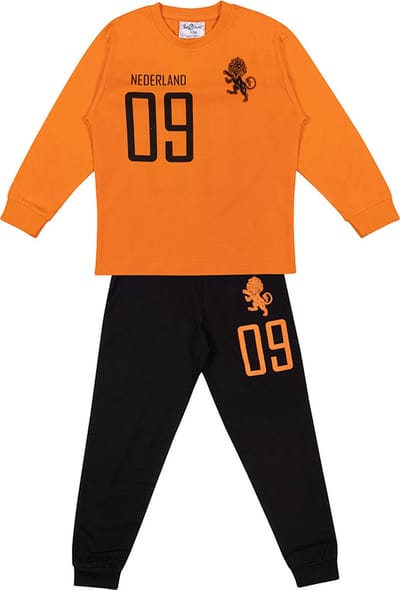 Fun2Wear - Pyjama Baby Elftal | Oranje meisjes jongens - Katoen - Maat 62