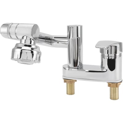 Robinet pivotant G1/2 Laiton Affichage numérique Monotrou Robinet de lavabo pour lavabo de salle de bain Chrome white