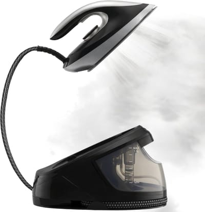 TibaGoods Stoomstrijkijzer met stoomgenerator - Stoomapparaat kleding - Strijkijzer - Kledingstomer - 2L Waterreservoir - 3200W - 2m lang snoer