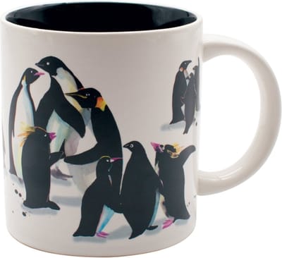 Unemployed Philosophers Guild Magische Mok - Penguin Party