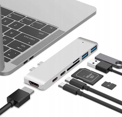 Usb-C Usb Thunderbolt Hdmi 4K Adapterhub Voor Macbook Pro Air
