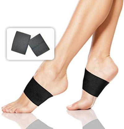 Elastische Middenvoet Steunkussens I Platvoetpads I Voetboogbrace I Kompressie Voetbrace I Steunpads I Brace voor Platte Voeten I 2 Stuks