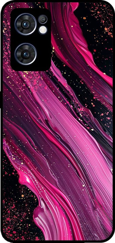 Smartphonica Telefoonhoesje Geschikt voor Oppo Find X5 Lite met marmer opdruk - TPU backcover case marble design - Paars Roze geschikt voor Oppo Find X5 Lite
