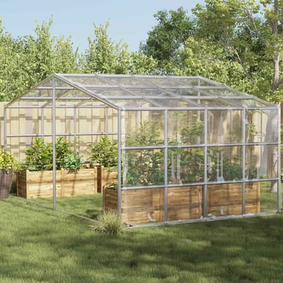 vidaXL - Plantenafdekking - met - zeilringen - 3x10 - m - PVC