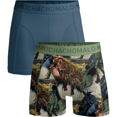 Muchachomalo Boxershort Heren – 2 Pack – 95% Katoen – Heren Ondergoed – Kleding – Stevig Ondergoed – Onderbroeken Heren