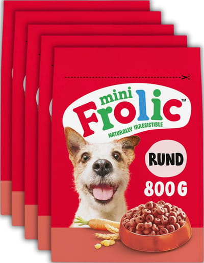 Frolic Hondenbrokken Mini - Compleet Droogvoer - Rund - 5x800g