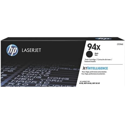 HP CF294X nr. 94X toner cartridge zwart hoge capaciteit (origineel)