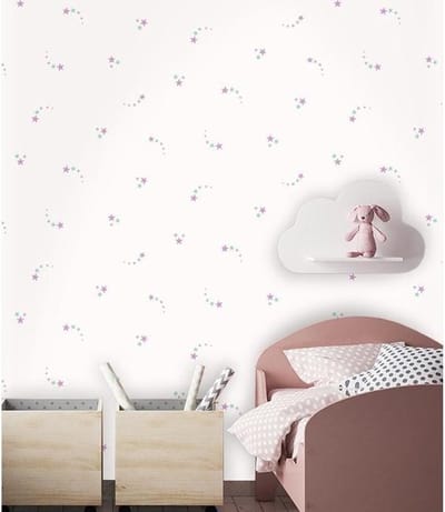 Dutch Wallcoverings - Make Believe Shooting Stars roze