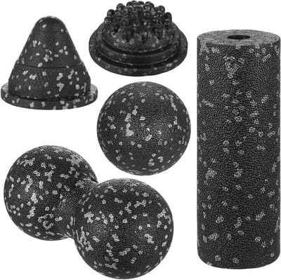 Massageballen voor voeten en lichaam - ideaal voor ontspanning, spierherstel en fascia-massage, set van 5 stuks