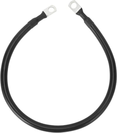 Batterij kabel - Omvormer kabel - Stabiele stroom - Vertind koper - 45 cm 4 AWG - Zwart