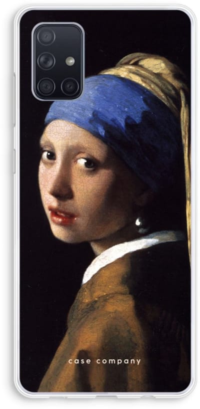 Case Company® - Hoesje geschikt voor Samsung Galaxy A71 hoesje - The Pearl Earring - Soft Cover Telefoonhoesje - Bescherming aan alle Kanten en Schermrand