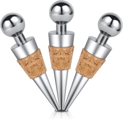 Herbruikbare Flessenstopper Set van 3, Ideaal voor Wijn, Champagne en Bier, Perfecte Flessenafdichting en Bewaring