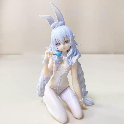 18CM Figurine Anime Azur Lane MNF Le Malin Bunny Girl Modèle Anime Jouet Cadeau Collection Décoration Ornements PVC No box gray