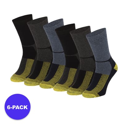 Wollen Werksokken Thermo - 6-Pack - Voordeel - Multi Color / 39/42