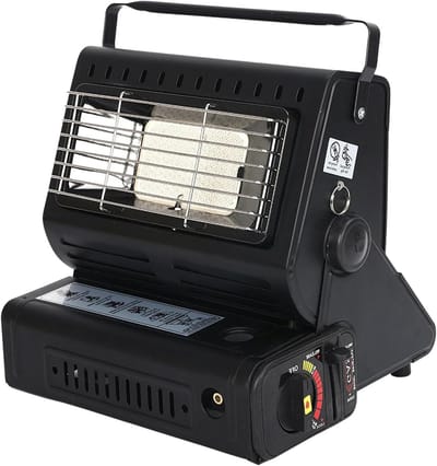Terrasverwarmer Buiten - Elektrische Verwarming - Buiten Verwarmen - Twee Warmtestanden - 25x28x25 cm - Zwart