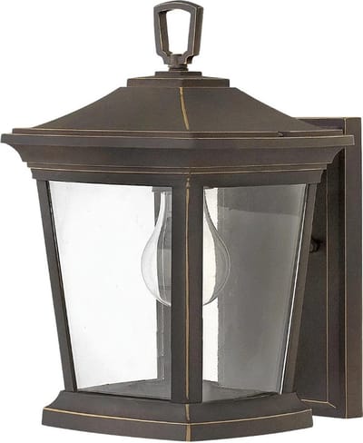 Hinkley LED Wand Buitenlamp Bromley | 1X E27 Max 60W | IP44 | Dimbaar | Oil Rubbed Bronze