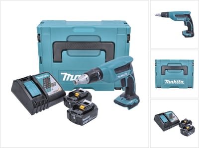 Visseuse à placo 18V LXT (2x3,0 Ah) en MAKPAC - MAKITA DFS451RFJ