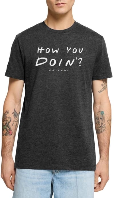 Friends How You Doin' Citaat Premium T Shirt Heren