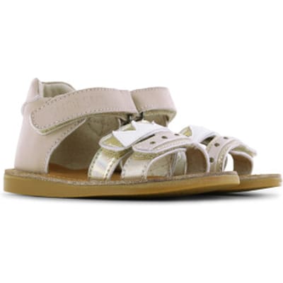 Shoesme Taupe Sandaal - Sandalen Kind - Meisjes - Taupe Gold - Microfiber leer - Maat 23