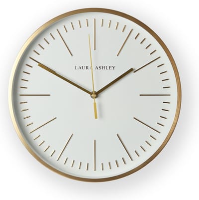 Laura Ashley Glenn Klok - Streep - 30,5x30,5cm - Goud