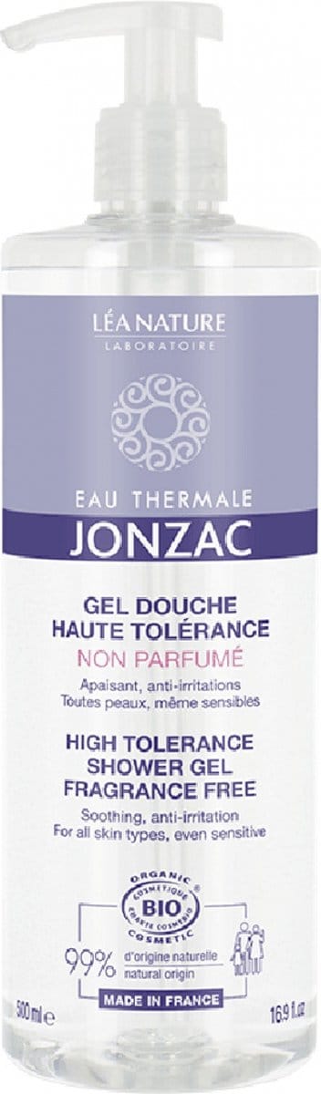 Eau de Jonzac REactive Organic Ongeparfumeerde Douchegel met Hoge Tolerantie 500 ml