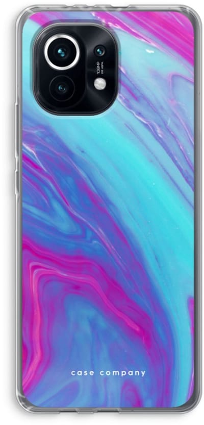Case Company® - Hoesje geschikt voor Xiaomi Mi 11 hoesje - Zweverige regenboog - Soft Cover Telefoonhoesje - Bescherming aan alle Kanten en Schermrand