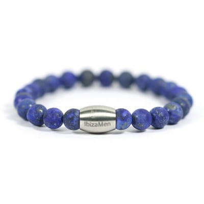 IbizaMen KIDS - Jongens - armband - lapis lazuli - 6mm - 15cm