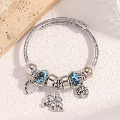 Panjia stijl perzikhart levensboom hanger legering armband Koreaanse versie kristal metaal armband vrouwelijk
