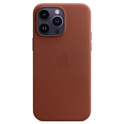 Leather Backcover MagSafe voor de Apple iPhone 14 Pro Max - Umber