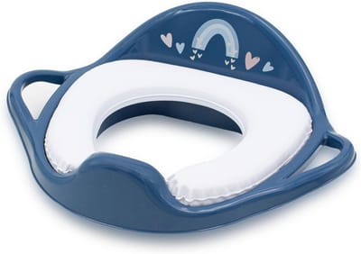 Kinder Toiletbril - Toiletopzetstuk Kind - Zindelijkheidstraining - Met Handgrepen - 39 x 30 x 2.51 cm - Donkerblauw