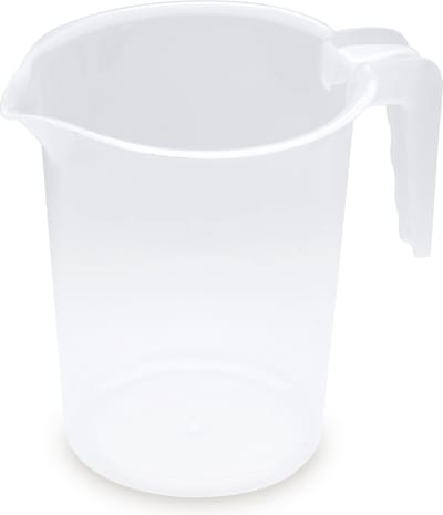 Plasticforte schenkkan - 1,2 liter - maatbeker - transparant - plastic