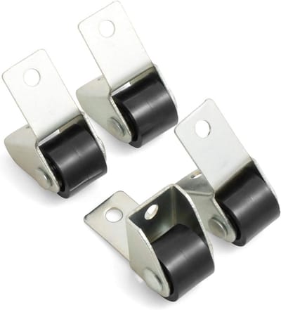 Bokwielen meubelwielen met hard loopvlak Ø 15 x B 11,5 mm