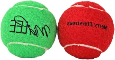 Hond Tennisballen - Hondenballen Speelgoed - Spelen met Hond - Kerst Thema Design - 25 inch - Rood Groen