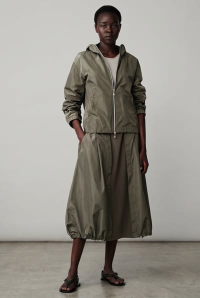 Allegra taffeta mix skirt | Army - Army / S