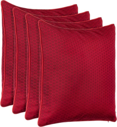 4-delige set waterafstotende sierkussenhoezen 45x45 cm voor tuin en balkon