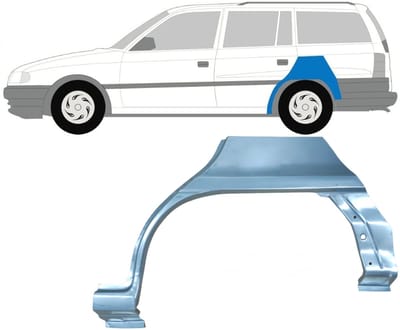 Reparatiepaneel achterspatbord voor Opel Astra F 1991-2002 / Links / COMBI
