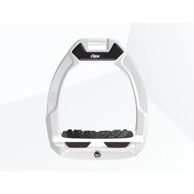 Veiligheidssporen Paardrijden Hellend Ultra Grip Wit/Wit/Bruin Flex-On Safe-On