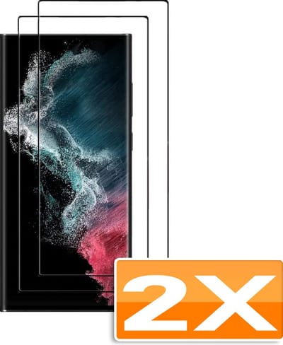 Casemania Glas Geschikt voor Samsung Galaxy S23 Ultra Screenprotector Glas Gehard - Tempered Glass - Volledige Bescherming - 2 Stuks