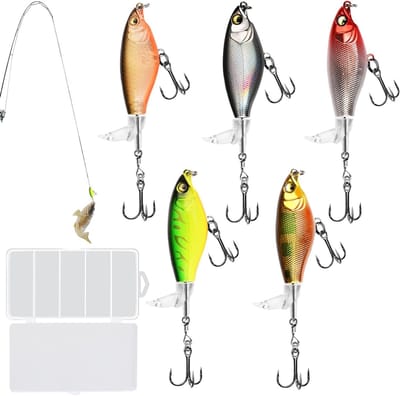 5.5 inch (14 cm) Zander Wobbler voor Zoet- en Zoutwater, Perfect voor Snoekbaars, Forel en Roofvissen, Effectieve Aas voor Sportvisserij