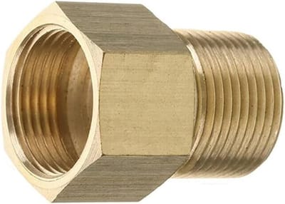 15mm naar 14mm Metrische Adapter voor Hogedrukreiniger van Messing - Perfecte Verbinding voor Slangen en Accessoires