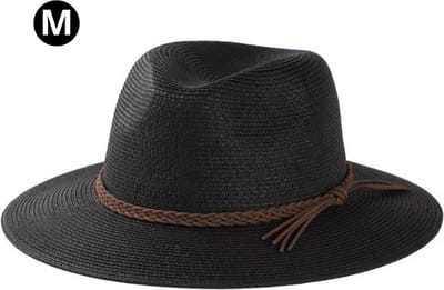 Nivard Zonnehoed - Reishoed - UV Beschermende Hoed - Bucket Hat - Festival - Pet - Hoedje Voor Dames & Heren - Hoofdbescherming - Zwart - Maat M