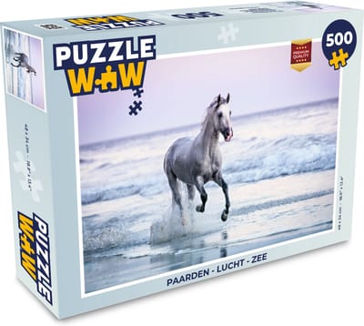 Puzzel Paarden - Lucht - Zee - Legpuzzel - Puzzel 500 stukjes