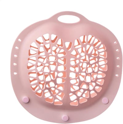 Waszak - Grote waszak - Ondergoedwaszak - Siliconen waszak - BH-beschermer voor wasmachine - Grote waszak - Wasnet - Wasnet - Waszak - Multifunctionele waszak - Babykleding waszak - Siliconen - 21,3x22x6,1cm - Roze