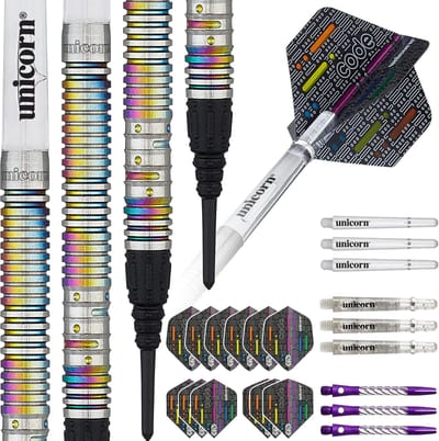 Zachte Darts - Dartpijlen Set - Precisie Werpen - Gegraveerde Code - 18 Gram - Zilver