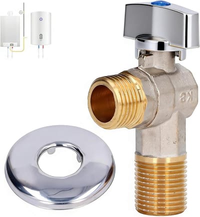 Messing Hoekafsluiter - Driehoeksklep - Koud Warm Water - Zwaartekracht Gesmeed - G1/2 Draad